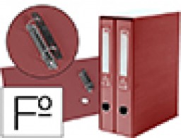 Modulo Liderpapel 2 archivadores de palanca Folio 75mm. rojo